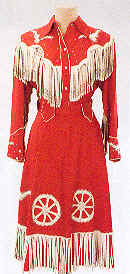 red cowgirl dress